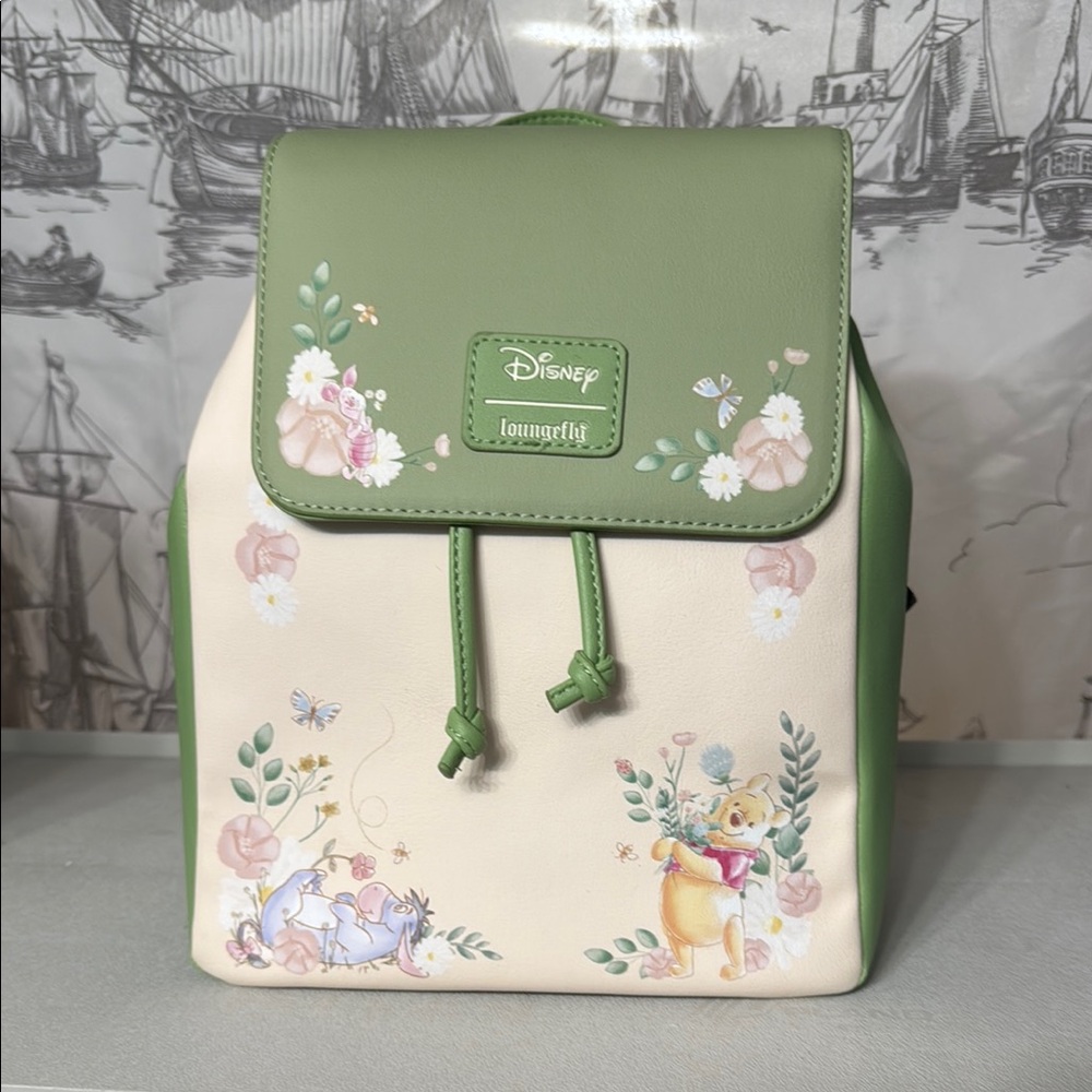 Loungefly Winnie the Pooh floral Mini Backpack NWT